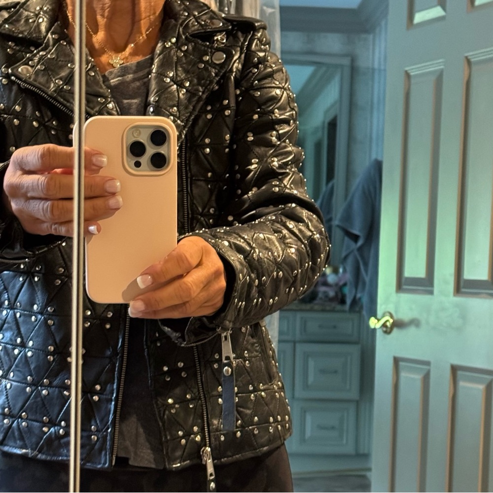 Coolest, Studded , Leather Jacket - image 7